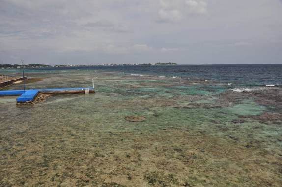 Área propícia para o snorkel em Utila, ilha no litoral norte de Honduras